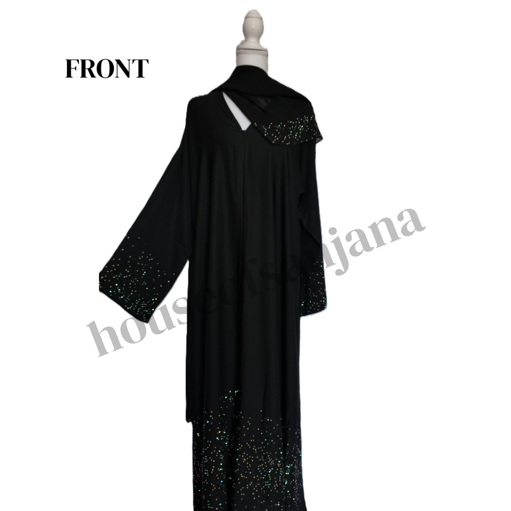Midnight Crystal Abaya