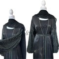 Black Abaya with Embellished Balloon Sleeves