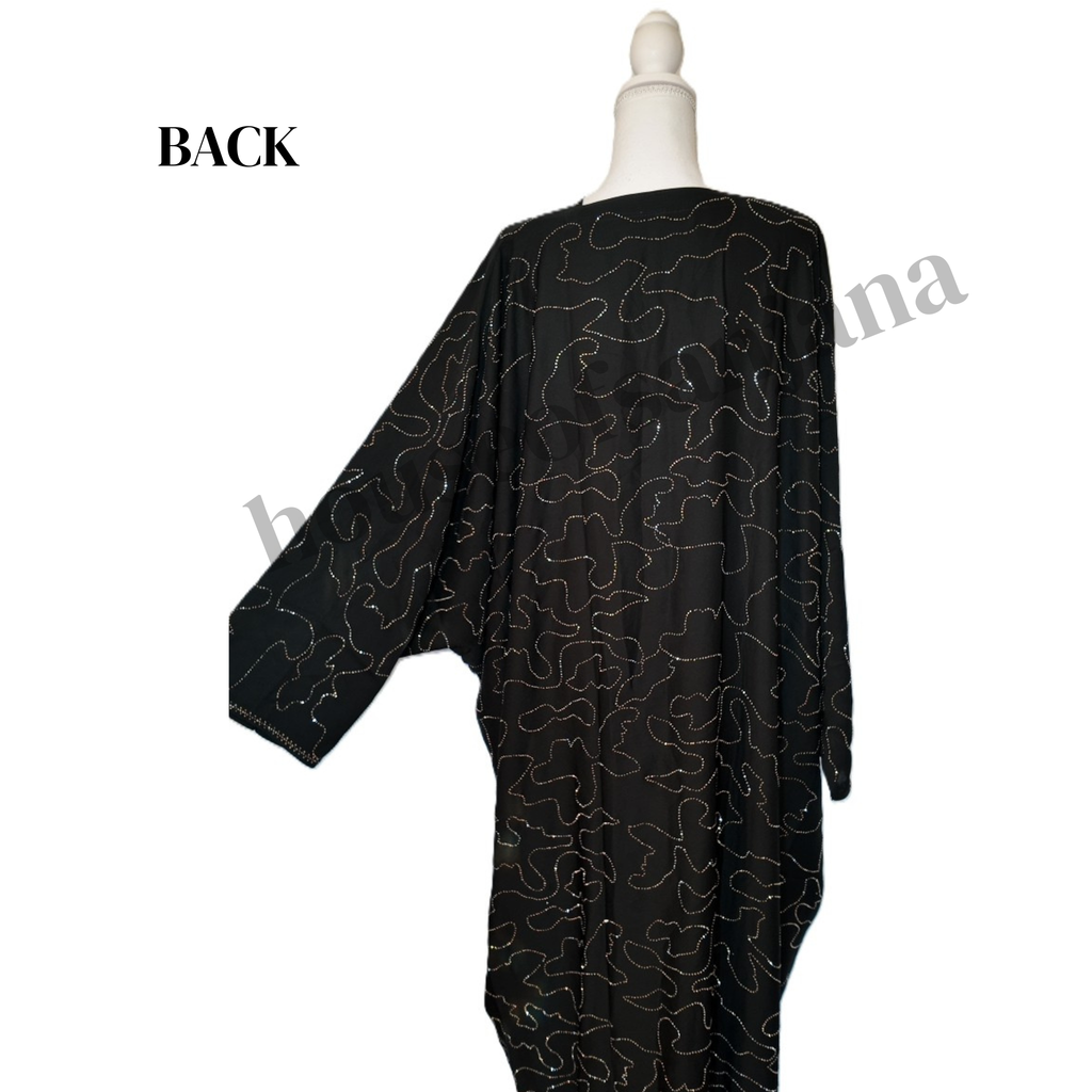 Sparkly Black Diamante Abaya