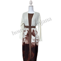 Chocolate Brown Marble Abaya